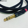 IWISTAO 6.35mm TRS to XLR HIFI Audio TRS Female Cannon Balanced Cable Gold-plated Contacts Choseal 4N OFC Black