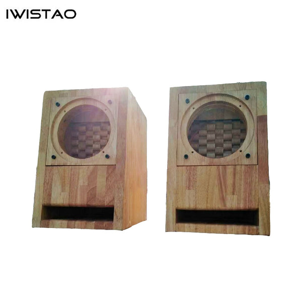 IWISTAO HIFI Empty Speaker Cabinet Finished Labyrinth Structure Solid Wood for Full Range
