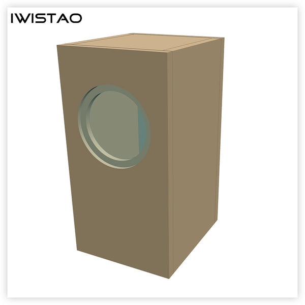 IWISTAO HIFI 5.25 Inch Empty Speaker Cabinet Solid Wood 1 Pair 14L Inverted for Mark 5.25 inch Full Range Unit CHR90