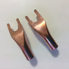 Free Soldering Pure Red Copper Y Fork without Magnetic Speaker Cable Copper Y Forks HIFI DIY