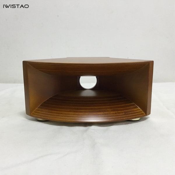 IWISTAO HIFI Empty Wood Horn Solid 1 Pair Treble Compensation for Full Range Matched Fostex FT17H Horn Wide 440mm