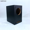 IWISTAO HIFI Labyrinth Empty Full Range Speaker Enclosure 4 Inch 1 Pair Bookshelf 15mm MDF Board Black