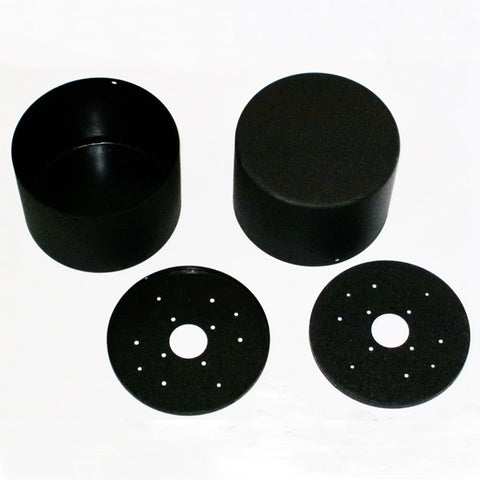 IWISTAO 1pc Circular Transformer Cover D155xH108mm Round Black for Power Output Transformers