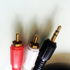 OFC Audio/Video High Grade Cable 3.5mm STEREO/M to 2 RCA/M RCA Connectors OFC Copper Plating Terminal 