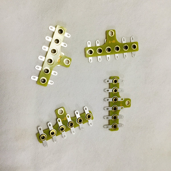 T-style Scaffolding 4pcs / lot 4 6 8  copper Pins Gold-plated phosphor bronze for Tube Amp DIY