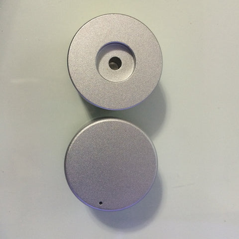 IWISTAO Solid Potentiometer Knob Whole Aluminum Switch Knob for HIFI Amp OD44 H22 ID6mm Silver DIY