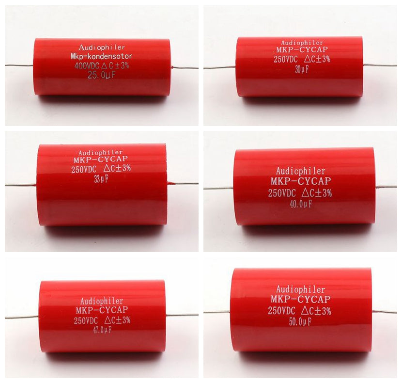Condensateur MKP Audiophiler – Film Métallique – 100V à 400V – 10 Pièces – Pour Couplage Et Filtrage Audio