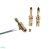 Banana Terminal High Purity Copper Terminal 4N OFC conductor 24K gold plating OD8mm First Choice for Your HIFI DIY