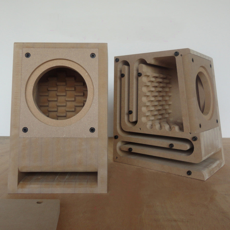 IWISTAO HIFI Empty Speaker Kits Labyrinth Structure Highdensi